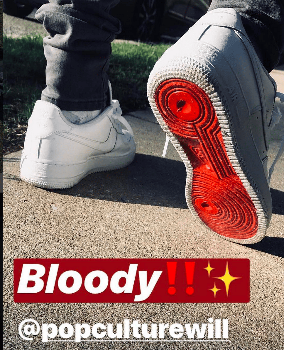 Af1 red bottoms online